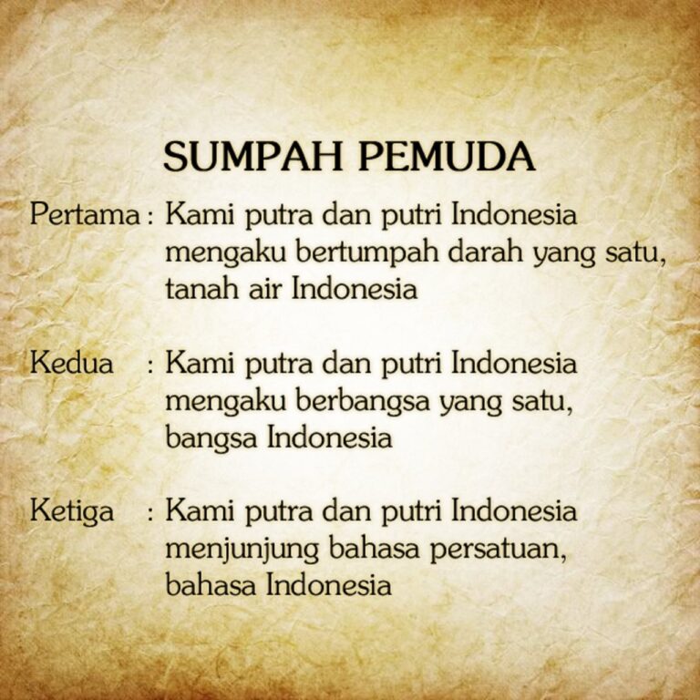 Hari Peringatan Sumpah Pemuda 28 Oktober 1928